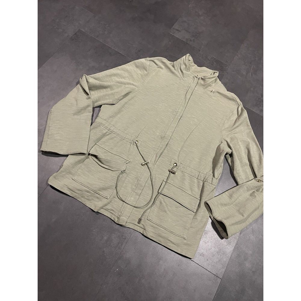 Relaxed By‎ Charter Club Woman's Gray Full Zip Up Jacket Size Large-200